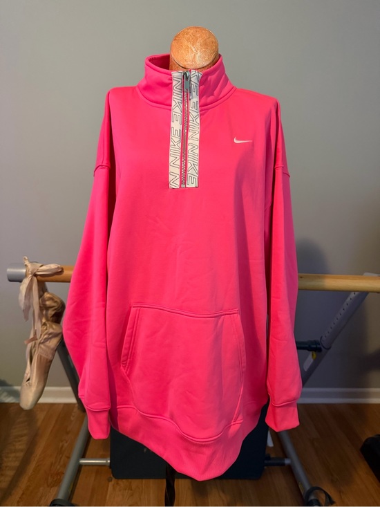 Nike Tops - Women’s Nike XL Dri Fit quarter zip hot pink excellent condition very soft